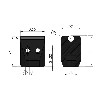  Narrow Back Vise (Without Shaft) - Conveyor part Black