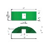  216 Profile Return Neck - Conveyor part 100x52mm