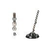 501 PLASTİK PABUÇ TABANI ((Ø120) - 6 KÖŞESİ METAL ÇİNKO KAPLAMALI)