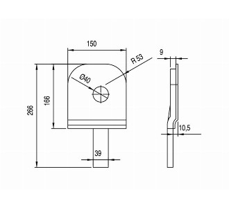 25x150 ALÜMİNYUM TAHRİK PLAKASI