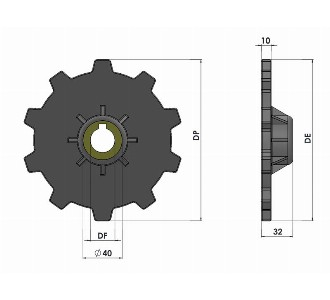 338 Cardenic Belt Drive Sprocket - Conveyor part
