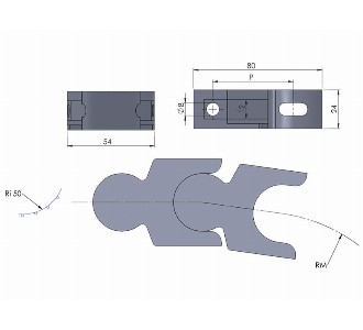 860 Ear (Cardenic) Keel Belt - Conveyor part