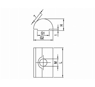  Spring Nut - Conveyor part M8