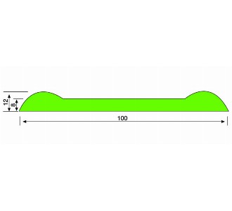 YARIM SİLİNDİR KULAKLI PROFİL ALPOLEN® 1000