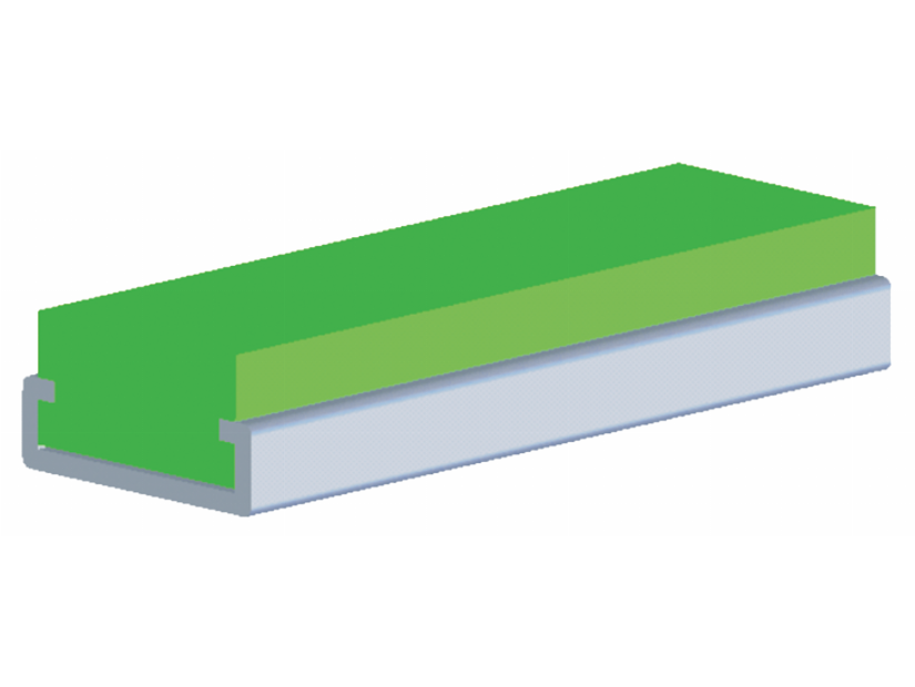 Alpolen 1000 Steel Profiled HCP Slideway - Conveyor part 60X20 SHEET 60X20