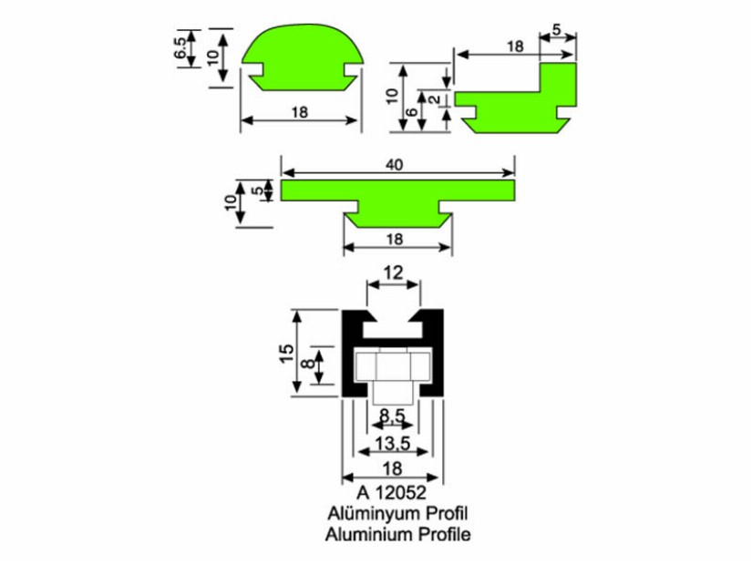 KLAVUZLU ÖZEL 052 PROFİL ALPOLEN® 1000